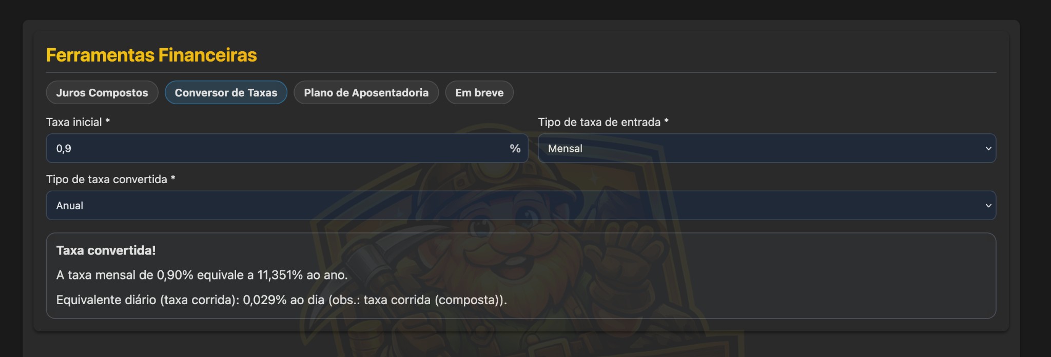 Tools (Rate Converter)